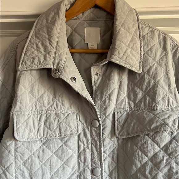 H&M Gray Quilted Utility Jacket - Picture 7 of 14